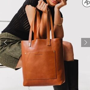 Portland Leather Cross Body Tote Bag